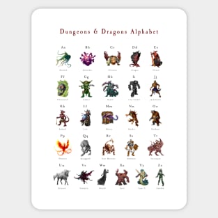 Monster Alphabet Sticker